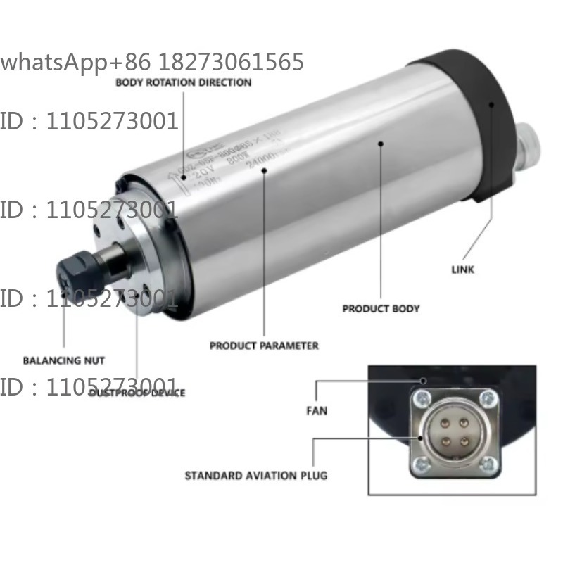 24000 U/min, runder, wassergek – Cnc Spindle Motor Bewertung und Preis