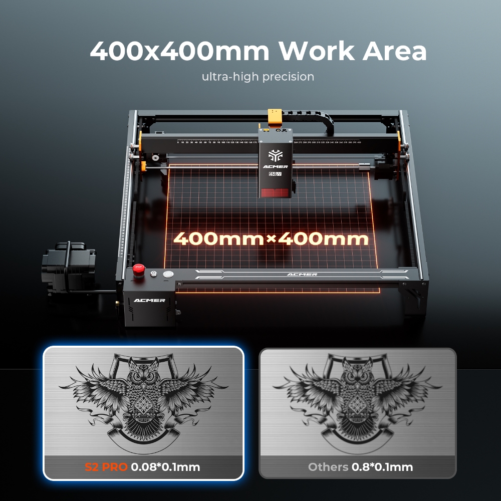 ACMER S2 PRO 36W/48W Lasergrav – Laser Marking Machine Bewertung und Preis